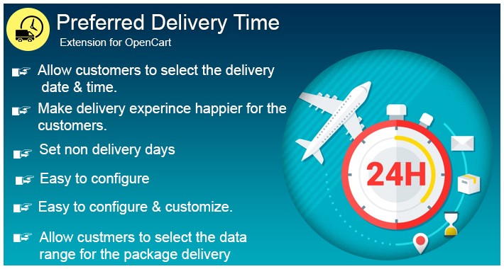 Opencart Preferred Delivery Time