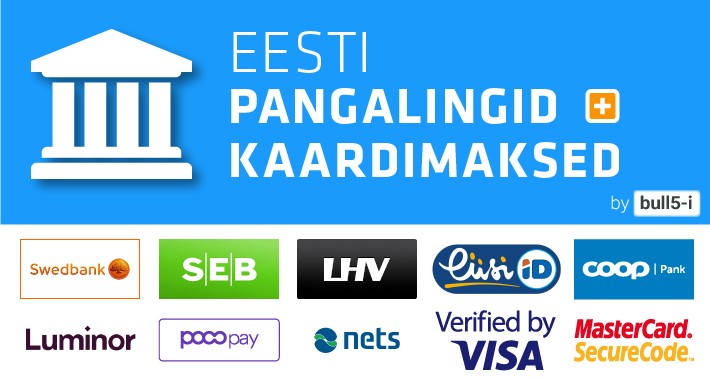 Estonian Banklinks Plus / Eesti pangalingid + kaardimaksed