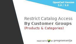 Customers Groups Restricts [Categories & Pro..