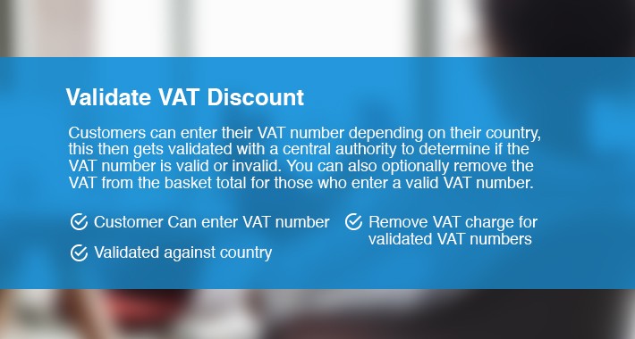 Validate VAT Number + Discount