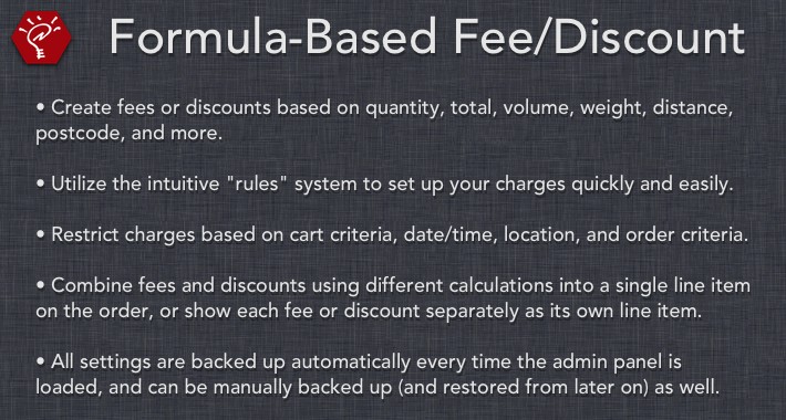 Formula-Based Fee/Discount