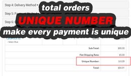 Unique (Random) Number - Order Totals