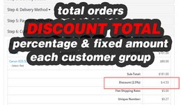 Discount Total - Percentage and Fixed Amount