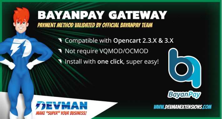 BayanPay - Payment method Opencart 2.3.x - 3.x