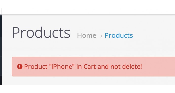OCappLab - Do not remove product when in cart
