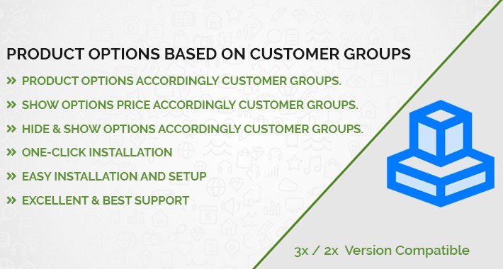 Product Options Based on Customer Groups
