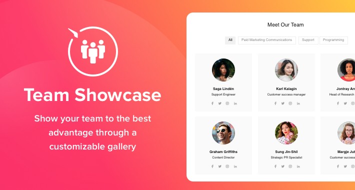 Team Showcase for OpenCart