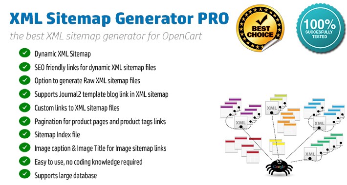 XML Sitemap Generator for OpenCart 1.5.x.x