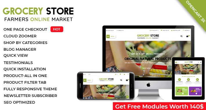 Grocery Store  - OpenCart 3 Multi-Purpose Theme