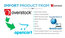 Import product from Overstock.com