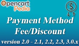 Opencart COD fee - Payment Fee / Discount