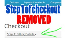 Completely Remove Step 1 of Checkout!