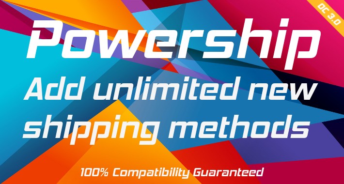 Powership: Add Unlimited New Shipping Methods to opencart 3