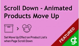 Scroll Down Animated Products Move Up Effect