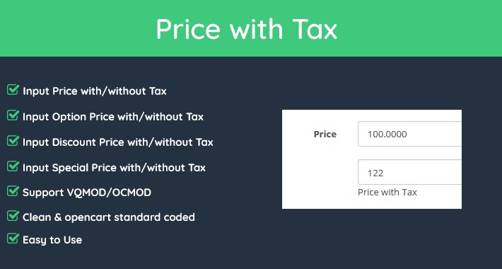 Input Price with Tax
