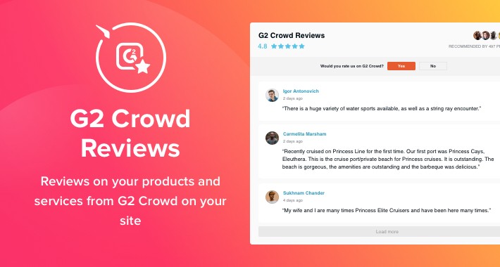 G2 Crowd Reviews extension for OpenCart