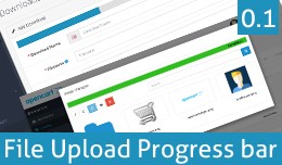File Upload Progress bar  (Product and Downloads..
