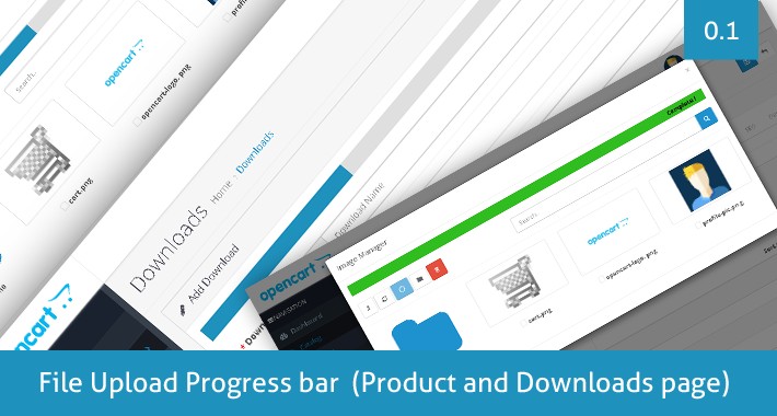 File Upload Progress bar  (Product and Downloads page)