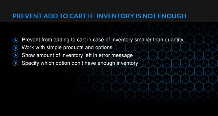 Prevent add to cart if inventory not enough