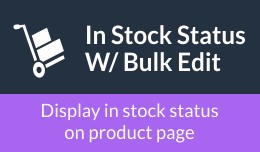 In Stock Status W/ Bulk Edit