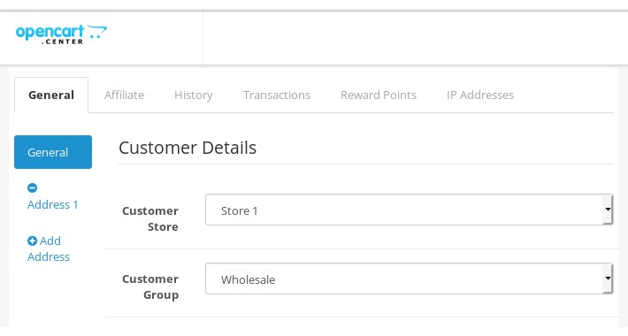 Customer account - Multistore configuration