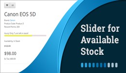 Available Stock/ Stock Left -  Slider