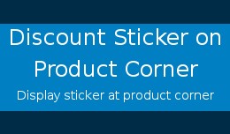 Discount Sticker on Product Corner