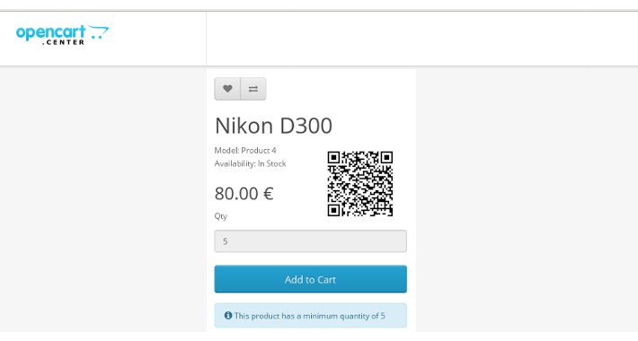 Product - QR-Code with Marketing tracking code