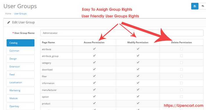 Admin User Rights Manager – Easy Column View Advance