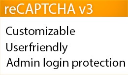 Google reCAPTCHA v3 + Admin protection
