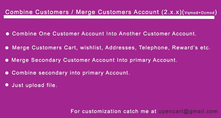 Advance Merge Customers Accounts By Customer ID