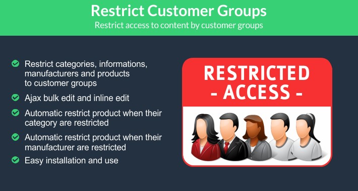 Restrict Customer Groups