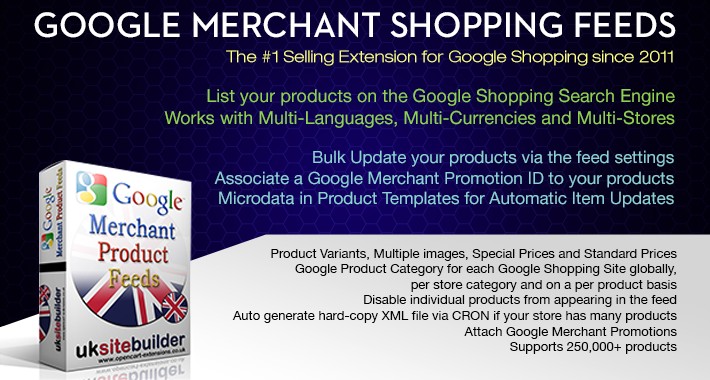 Google Merchant Shopping Feeds OC 2.3.x