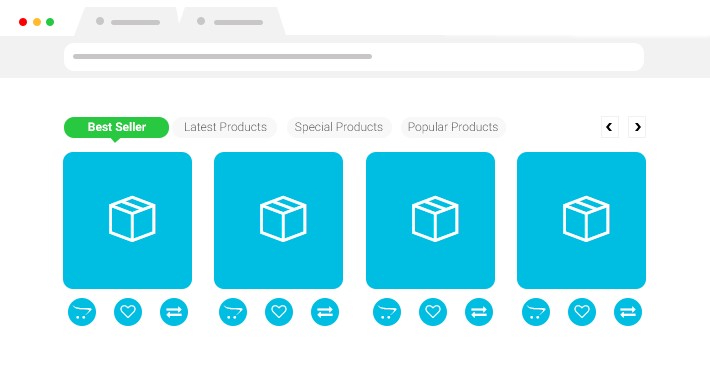 Show tab products