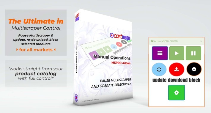 Manual Product Operations for Multiscraper Pro OC 3.x