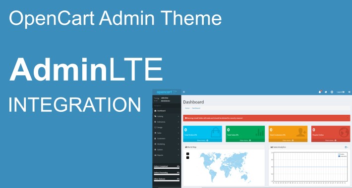 OpenCart Admin Theme - AdminLTE Integration