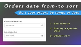 Orders date from-to sort