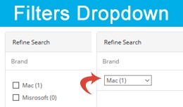 Filters Checkbox to Dropdown