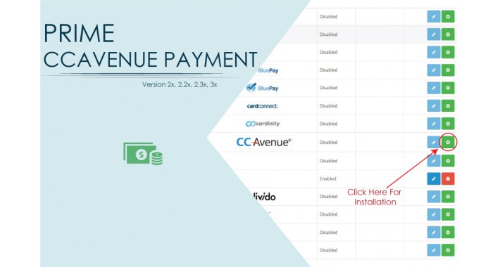 PRIME CC AVENUE PAYMENT MODULE OPENCART