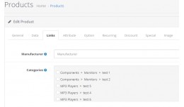 Category checkbox in admin
