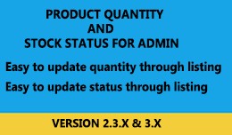 Update Product Quantity and Status