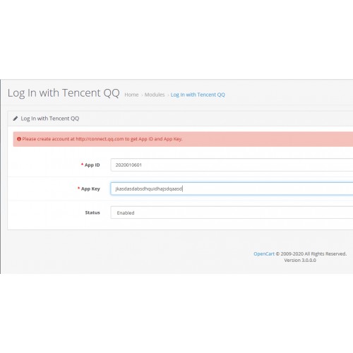Opencart Qq Login