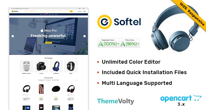 Softel Electronic Mega Premium Opencart Theme