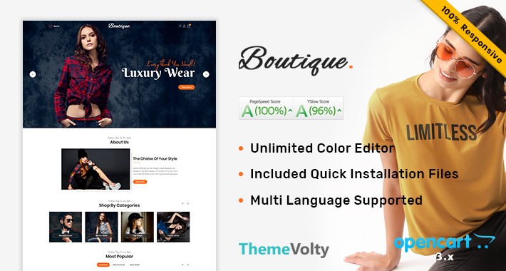 Boutique Fashion Mega MultiStore Opencart Theme