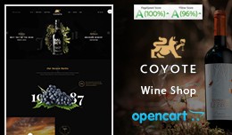 Wine Coyote Shop Mega Premium Opencart Theme