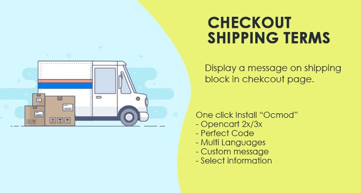 Checkout Shipping Terms