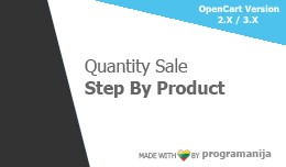 Quantity Sale Step Per Product