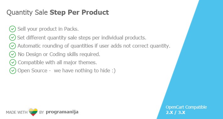 Quantity Sale Step Per Product