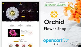 Orchid Flower Mega Multi Store Opencart Theme