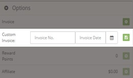 Custom Manual Invoice Number